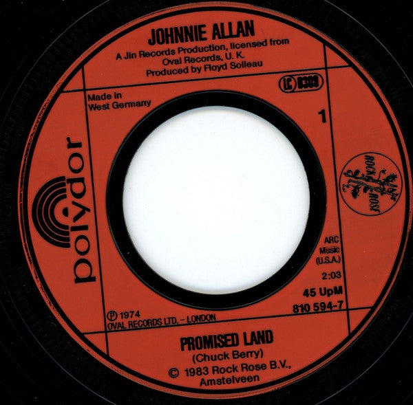 Johnnie Allan : Promised Land (7", Single)