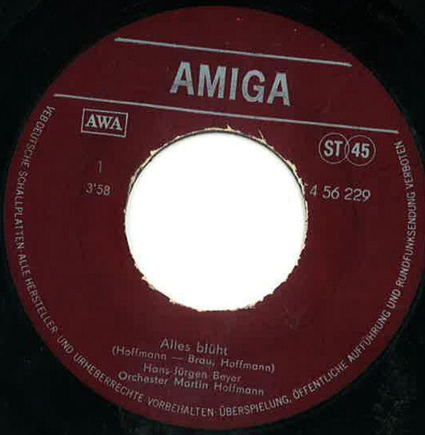 Hans-Jürgen Beyer : Alles Blüht / Finale (7", Single)