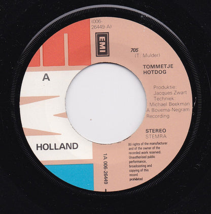 Tommetje Hotdog : 7.0.5. (7", Single)