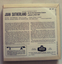 Joan Sutherland With Orchestre De La Société Des Concerts Du Conservatoire Directed By Nello Santi : Recital (7", EP, Comp)