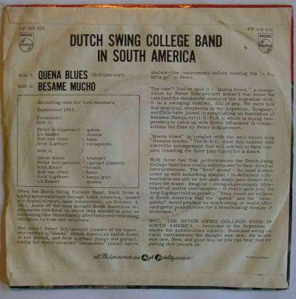 The Dutch Swing College Band : Dutch Swing College Band In South America (7")