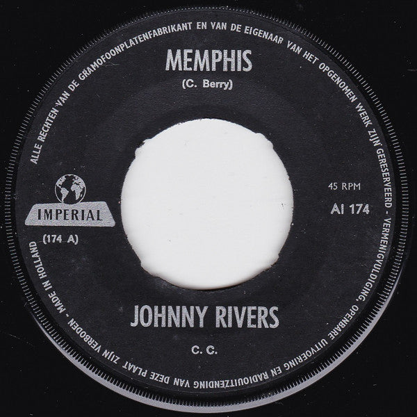 Johnny Rivers : Memphis / It Wouldn't Happen With Me (7", Single)
