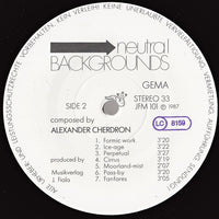 Andreas Köbner / Alexander Cherdron : Neutral Backgrounds  (LP, Album)