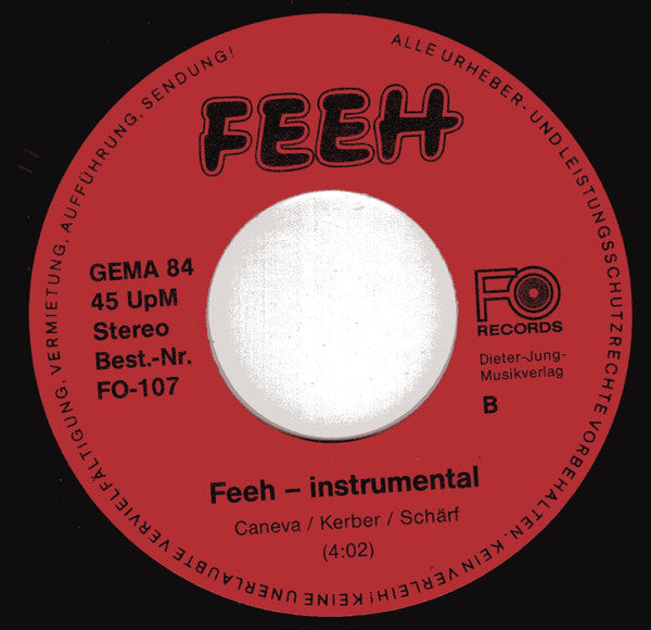 Feeh : ...Denn Mit Dir War's Schön (7", Single)