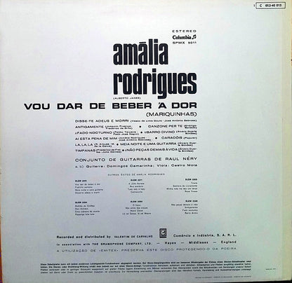 Amália Rodrigues : Vou Dar De Beber À Dor (LP, Album)