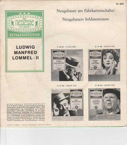 Ludwig Manfred Lommel : Ludwig Manfred Lommel II (7", EP)