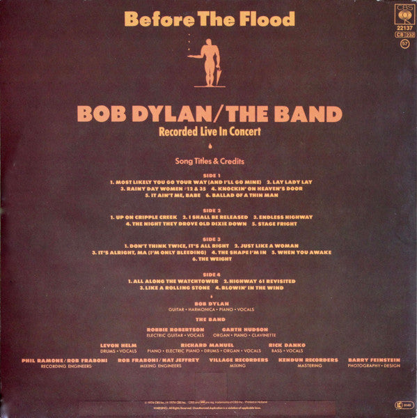 Bob Dylan / The Band : Before The Flood (2xLP, Album, RE, Gat)