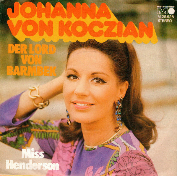 Johanna Von Koczian : Der Lord Von Barmbek / Miss Henderson (7", Single)