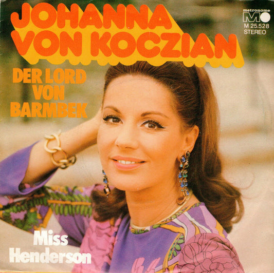 Johanna Von Koczian : Der Lord Von Barmbek / Miss Henderson (7", Single)