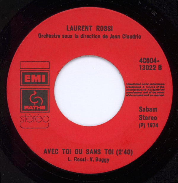 Laurent Rossi : Jolie Baby Blue (7", Single)