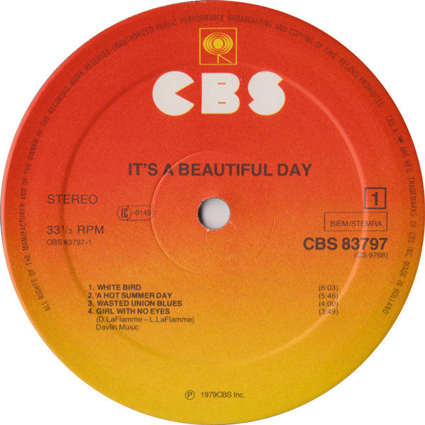 It's A Beautiful Day : It's A Beautiful Day (LP, Album, RE, Gat)
