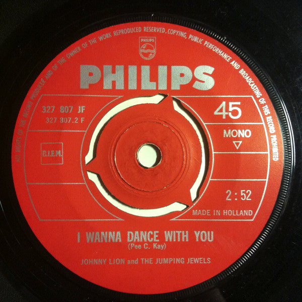 Johnny Lion And The Jumping Jewels : Everyday / I Wanna Dance With You (7", Single, Mono)