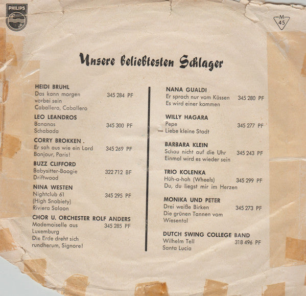Orchester Heinz Alisch : Navarone / Jassu (Esel-Melodie) (7")