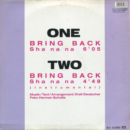 Mixed Emotions : Bring Back (Sha Na Na) (Extended Sha na na-Mix) (12")