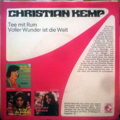 Christian Kemp : Tee Mit Rum (7", Single)