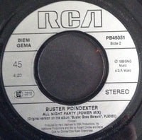 Buster Poindexter : All Night Party (7", Single)