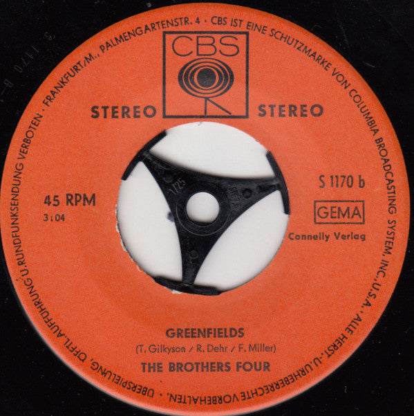The Brothers Four : The Green Leaves Of Summer / Greenfields (7", Single)