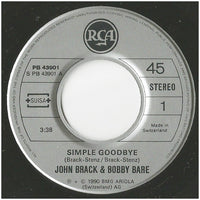 John Brack / Bobby Bare : Simple Goodbye (7", Single)