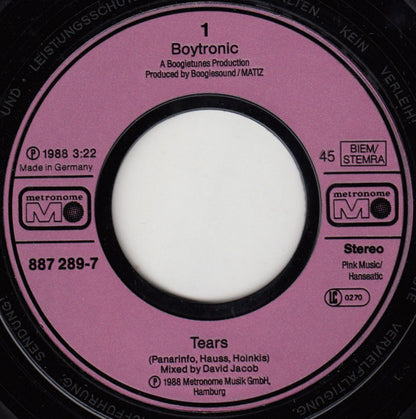 Boytronic : Tears (7", Single)
