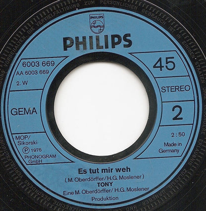 Tony (9) : Mädchen Wie Helena (7", Single)