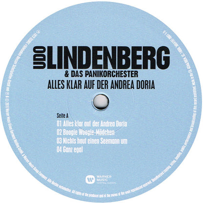 Udo Lindenberg Und Das Panikorchester : Alles Klar Auf Der Andrea Doria (LP, Album, RE)