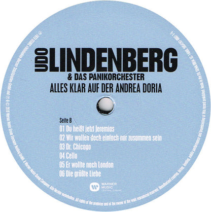 Udo Lindenberg Und Das Panikorchester : Alles Klar Auf Der Andrea Doria (LP, Album, RE)