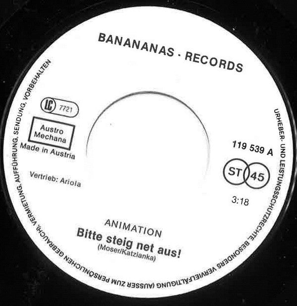 Animation (11) : Bitte Steig Net Aus! (7", Single)