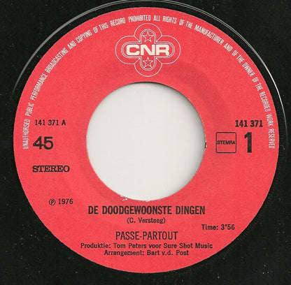 Passe-Partout : De Doodgewoonste Dingen  (7", Single)