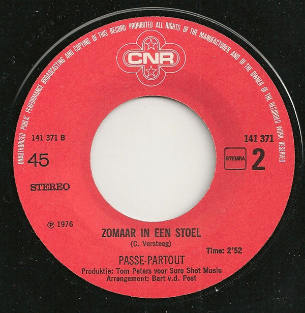 Passe-Partout : De Doodgewoonste Dingen  (7", Single)