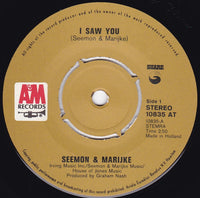 Seemon & Marijke : I Saw You / The Son Of America (7", Single)