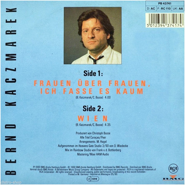 Bernd Kaczmarek : Frauen Über Frauen, Ich Fasse Es Kaum / Wien (7", Single)