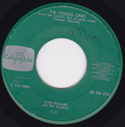 Cliff Richard & The Shadows : The Young Ones (7", Single)