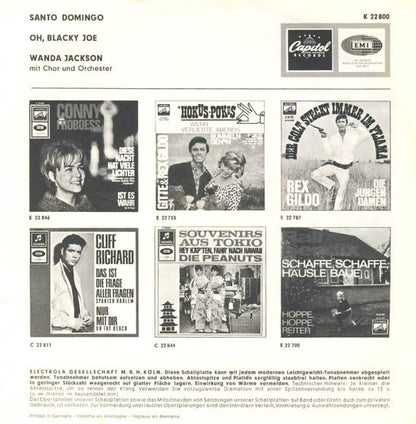 Wanda Jackson : Santo Domingo / Oh, Blacky Joe (7", Single)