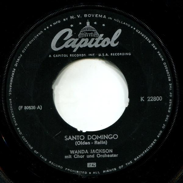Wanda Jackson : Santo Domingo / Oh, Blacky Joe (7", Single)