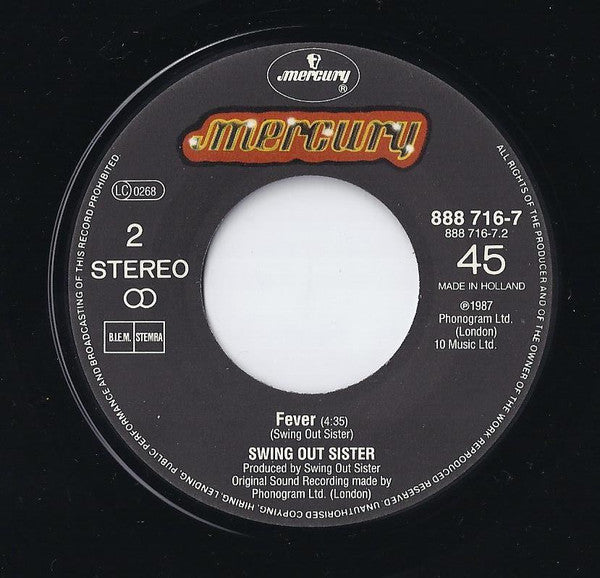 Swing Out Sister : Fooled By A Smile (7", Single)