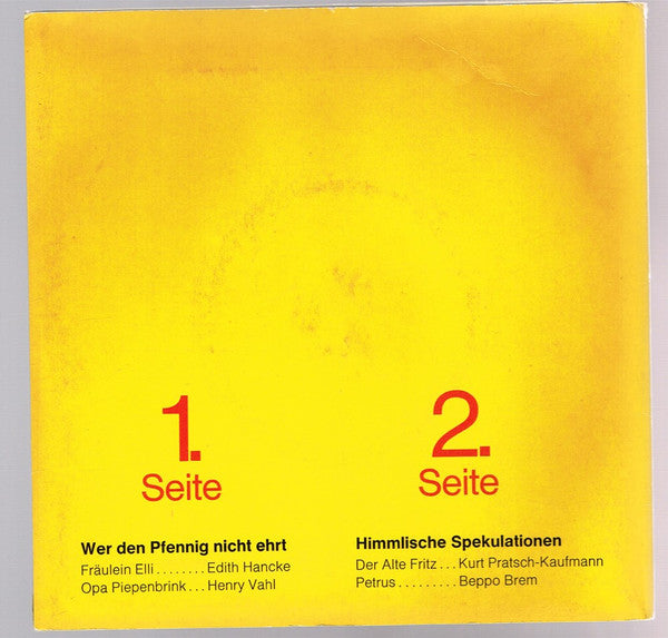 Edith Hancke, Henry Vahl, Kurt Pratsch-Kaufmann, Beppo Brem : Von Moneten Und Majestäten (7", Single)