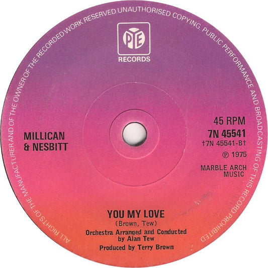 Millican & Nesbitt : Goodbye-Ee (7", Single, Sol)