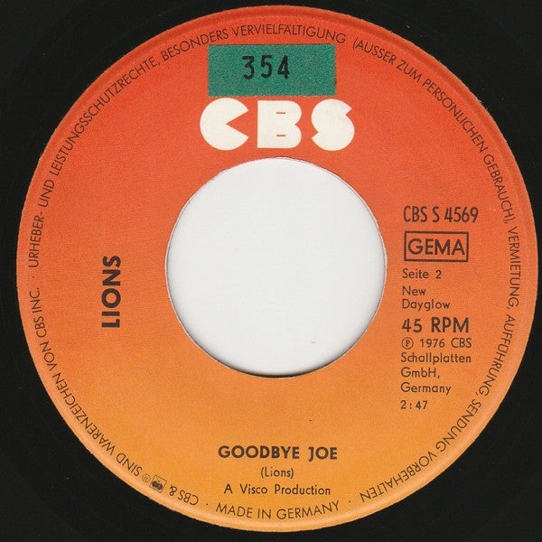 Lions (6) : Say Olé (7", Single)