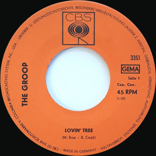 The Groop (3) : Lovin' Tree / Night Life (7", Single)
