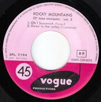 Rocky Mountains Ol' Time Stompers : Vol. 2 (7", EP, RE)