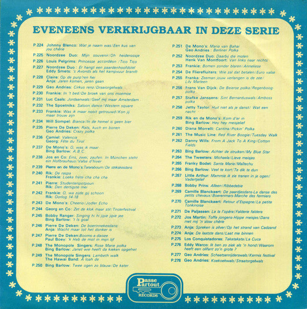 Geo Andries : Koekoekwals / Straatorgelwals (7", Single)