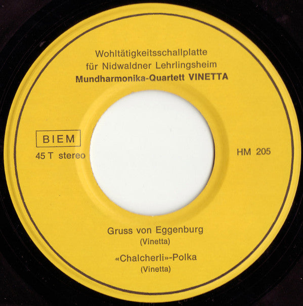 Mundharmonika-Quartett Vinetta : Stanser Gesellen Quartett (7")