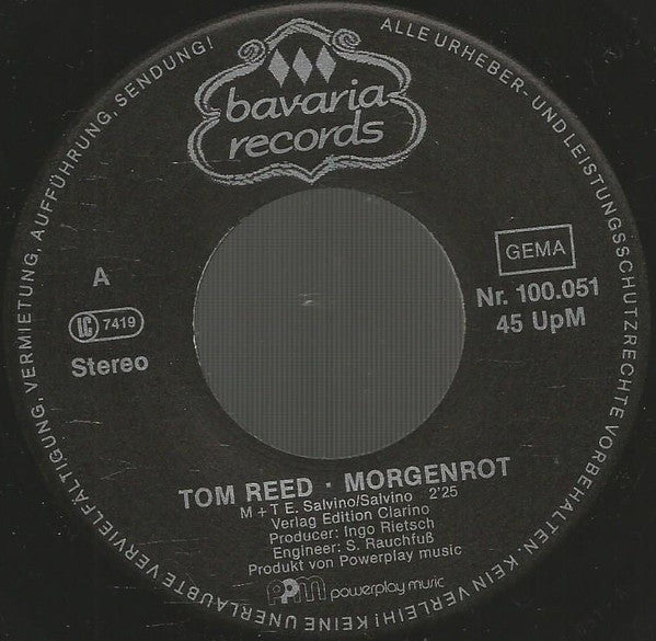 Tom Reed (9) : Morgenrot / Mein Zuhaus Ist San Antonio (7", Single)