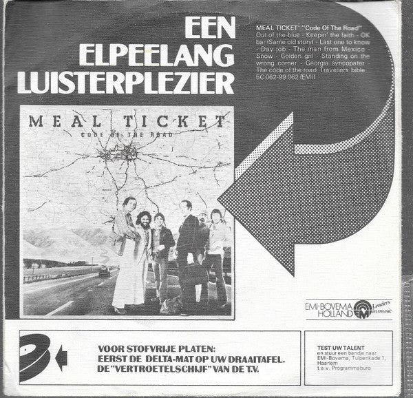 Meal Ticket (2) : Out Of The Blue (7", Single)
