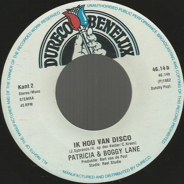 Patricia & Boggy Lane : Angélique Hoe Moet Dat Nou? / Ik Hou Van Disco (7", Single)