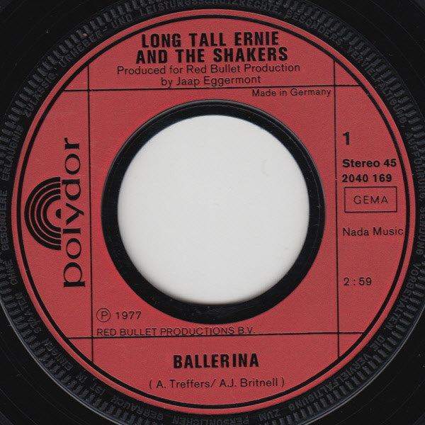 Long Tall Ernie And The Shakers : Ballerina (7", Single)