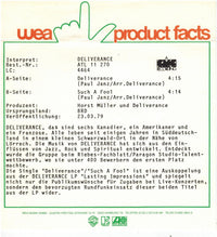 Deliverance (9) : Deliverance (7", Single)
