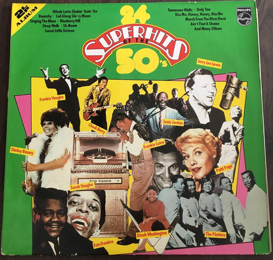 Various : 24 Superhits Of The 50's (2xLP, Comp, Gat)