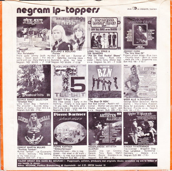 Theo van Es : Hello My Love (7", Single)