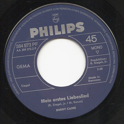 Buddy Caine : Hör Auf Dein Herz (7", Single)